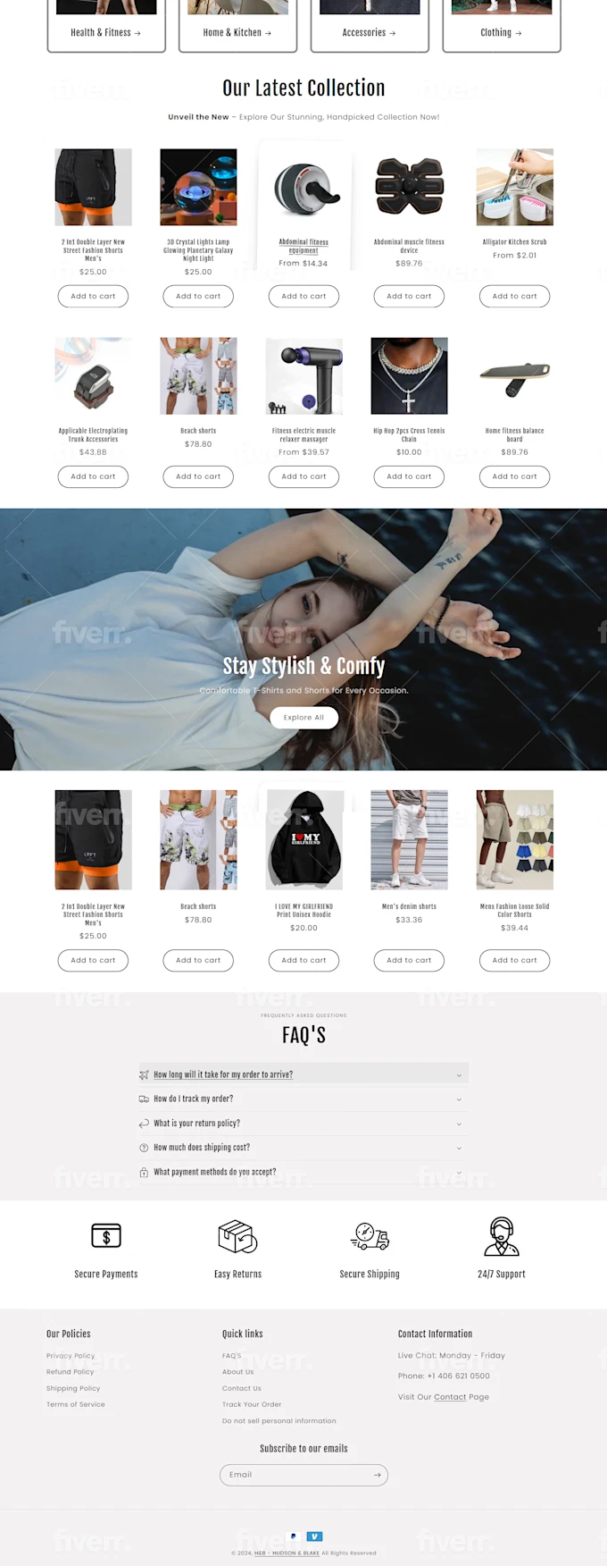 I will build ecommerce website shopify, shopify website design, shopify redesign