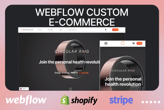 Our agency will assist with custom webflow ecommerce development