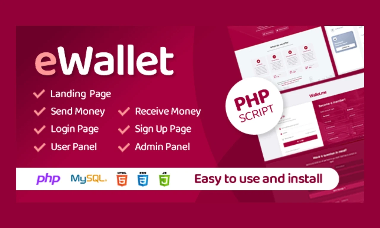 I will develop ewallet website for you