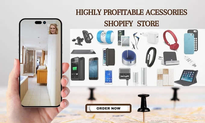 I will design highly profitable gadget shopify store electronic accessories website