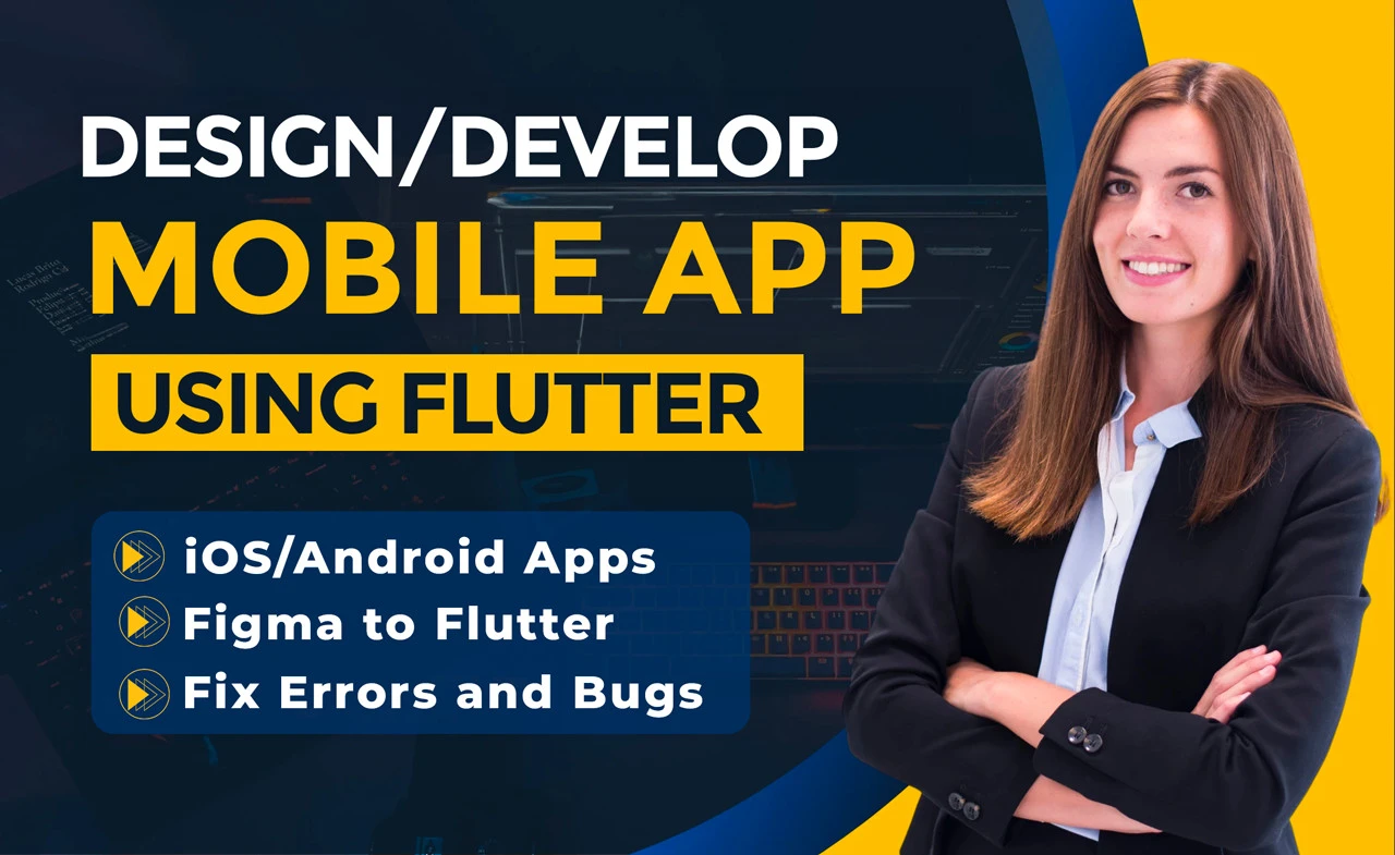 I will do mobile app development, android and ios app development, flutter developer