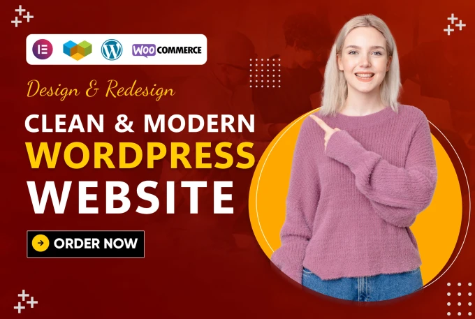 I will do clean and modern wordpress website design and development