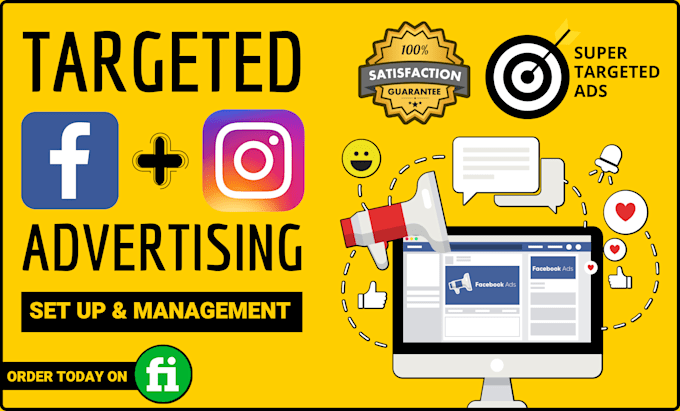 I will set up laser targeted facebook and instagram ads campaign