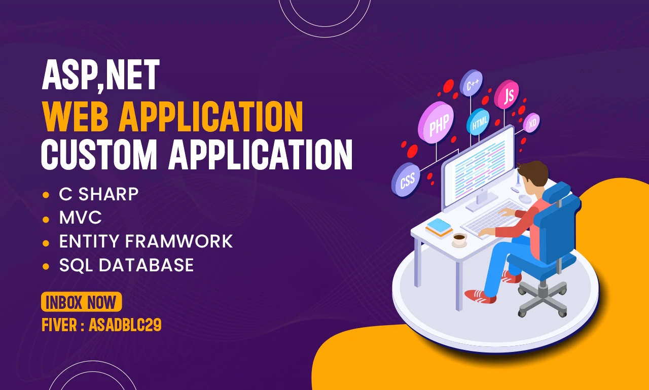 I will develop an asp dot net web app with c sharp and sql database