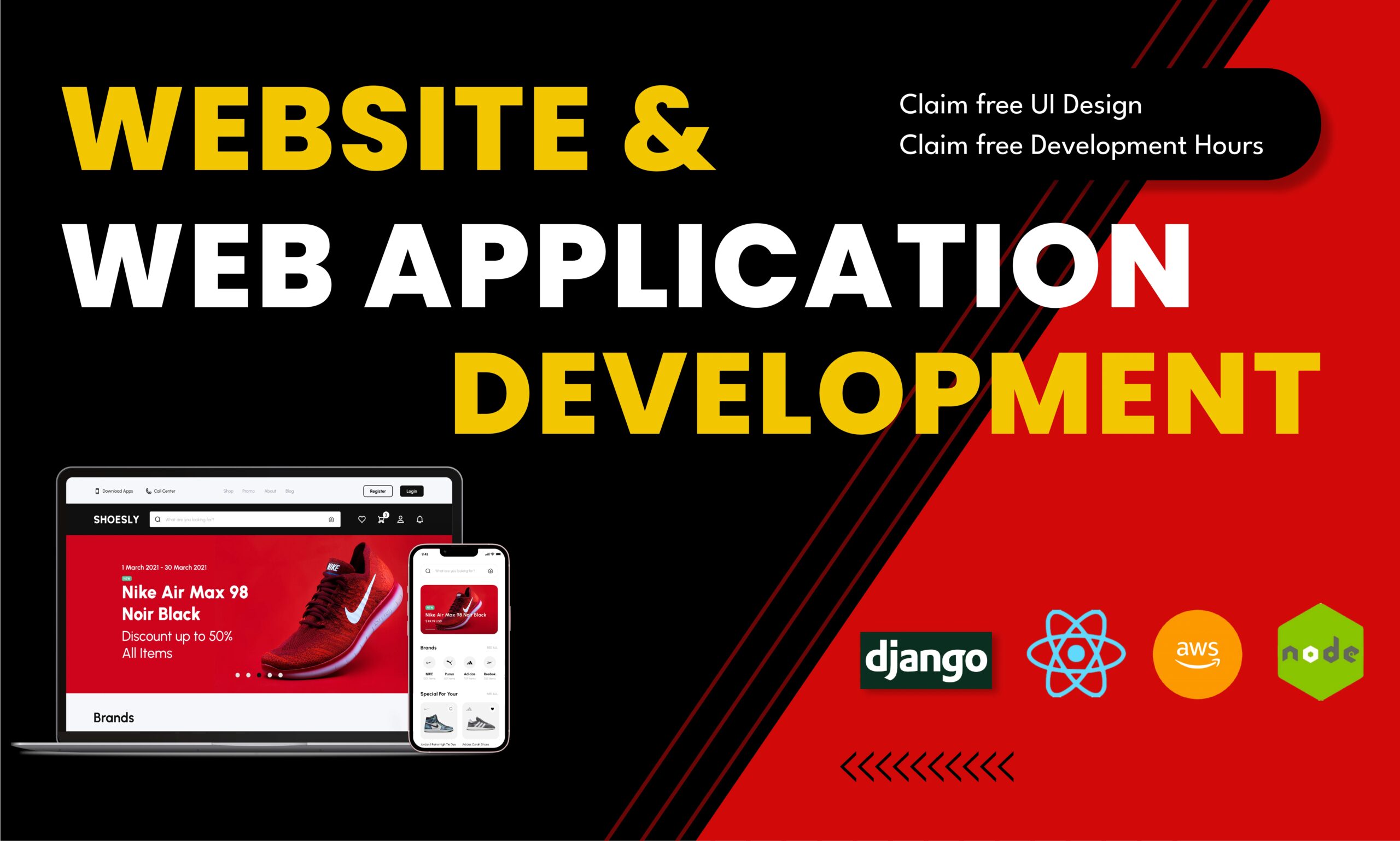 I will offer website design and web application development